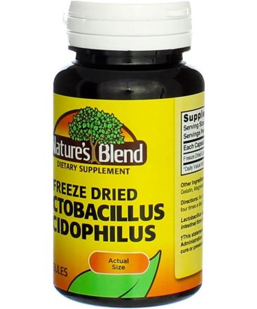 Nature's Blend Acidophilus Lactobacillin - 100 Capsules Pack of 3 - Buy Online on GoSupps.com