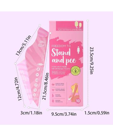 Standing Urinal for Women Paper Vertical Pee Funnel Waterproof - Leakproof Multifunctional Urinal Device Ergonomic Portable Urination Solution for Women Girls Pregnant - Buy Online on GoSupps.com