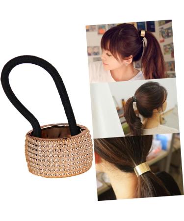 Beatifufu Hair Ties for Women Ponytail Holder Elastic Hair Ties Punk Hair Tie Goody Hair Ties Ponytail Tie Rhinestone Hair Bands for Women's Hair Fashion Hair Accessories Cuff Miss Hairpin - Buy Online on GoSupps.com