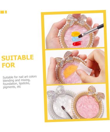 Mikino Color Nail Art Pigment Plate Rhinestone Decoration Manicure Board For Makeup Party Craft Display - Buy Online on GoSupps.com