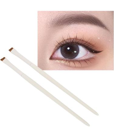 Makeup Eyeliner Brush 2pcs Eyeliner Brush Cosmetic Tool Ultra Thin Precise for Office - Buy Online on GoSupps.com