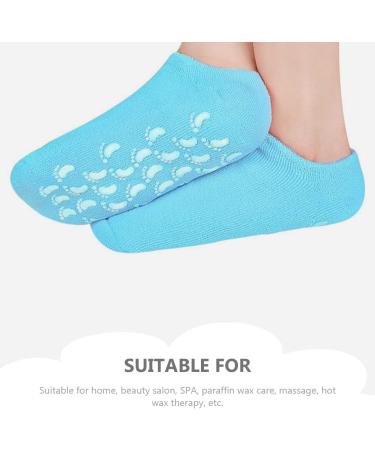 Minkissy 3 Pairs Moisturizing Gel Spa Socks - Soft Foot Moisture Socks with Essential Oils for Spa-Like Comfort - Buy Online on GoSupps.com