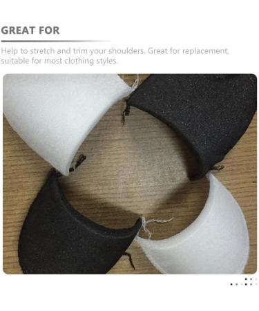 Cabilock 4 Pairs Blazer Shoulder Pads - Foam Bra Strap Cushions for Women | Push Up Shoulder Enhancer & Sponge Boosters for Clothing - Buy Online on GoSupps.com