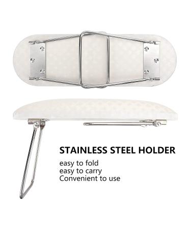 Nail Pillow Hand Rest - Microfiber Leather Armrest Cushion for Manicure Nail Art - White - Buy Online on GoSupps.com