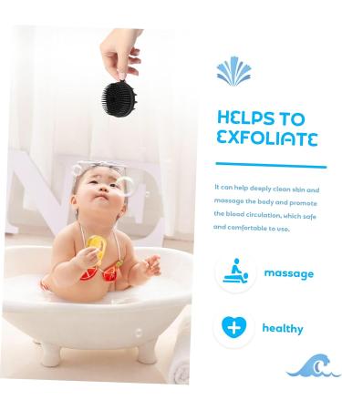 FRCOLOR Silicone Shampoo Brush - Kids Body & Baby Hair Scalp Massager Bath Tool - Buy Online on GoSupps.com