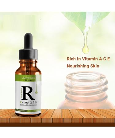 Retinol Serum For Face 2.5% Retinol Renew And Rejuvenate Your Skin Reduce Wrinkles and Fine Lines Improve Skin Texture And Elasticity (1pc) - Buy Online on GoSupps.com