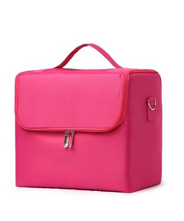 Sac Pour Vernis Semi Permanent Sac cosm tiques multicouches tui for Salon de beaut tatouages Nail Art poubelle outils organisateur de maquillage for femmes sac de grande capacit Pour Flac Rouge