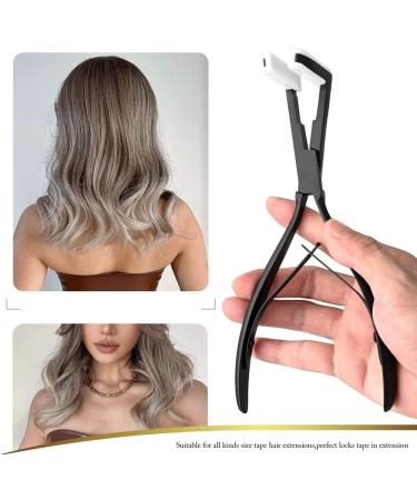 TRITAM Tape in Hair Extensions Pliers Multifunctional Film Pliers Hair Extension Pliers Stainless Steel Flat Surface Extensions Tape Sealing Clamp Pliers Tool - Buy Online on GoSupps.com
