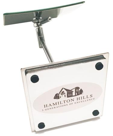 Hamilton Hills 5x Magnified Contemporary Silver Stainless Steel Makeup Mirror | Portable & Adjustable | Luxury Quality - Buy Online on GoSupps.com