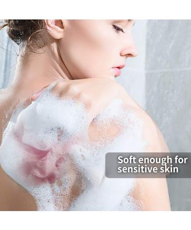Bath Shower Loofah Sponge 6 Pack - Exfoliating Body Scrubber Mesh Pouf Ball for Cleanse and Soothe Skin (Pink/Green) - Buy Online on GoSupps.com
