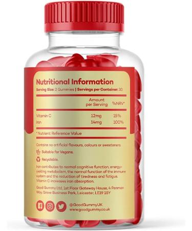 Premium Iron + Vitamin C Gummy Vitamins - Boost Your Immune System - Buy Online on GoSupps.com