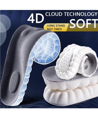 Buy 3 Pairs Cloudstride 4D Insoles for Men & Women - Super Soft U-Shape Memory Foam Breathable Shock Absorption Ankle Protection (11-12 Black) - International Shipping Available - Buy Online on GoSupps.com