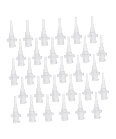 LALADEFIEE 30Pcs Ear Irrigator Nozzles Replacement Tips Food-Grade PP Material Flexible Fit for All Ear Safe Earwax Cleaner Supplies for Family Use