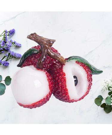 Alipis 1pc Decor Fake Pear Model Color Changing Tea Ornament Tea Pet Accessories Ornaments Boutique Rosy 8.5X7cm - Buy Online on GoSupps.com