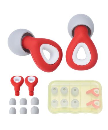 beyonday Silicone Earplugs for Sleeping Noise Reducing Snoring Swimming Soft Reusable 3 Pairs Earbuds-S/M/L Ear Protection with Sound Blocking Level of 25-35 Db (Claret)