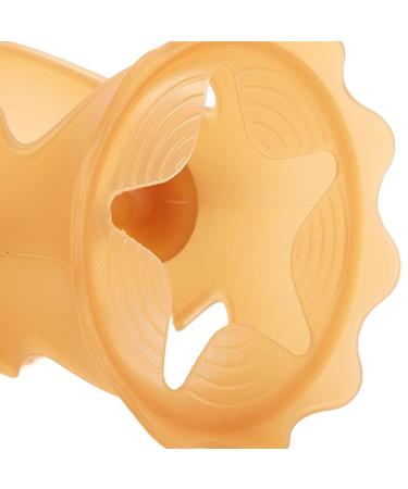 Silicone Baby Teether Toy with 3 Realistic Pacifiers - Brown | Safe Relief for Gum Discomfort - Buy Online on GoSupps.com