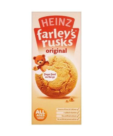 Heinz Farley's Rusks Original 4mth+ (9 per pack - 150g) - Pack of 2