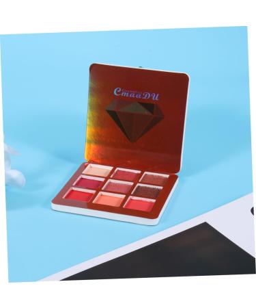 FOMIYES 9 Makeup Cosmetic Highlighter Pearlescent Glitter Diamond Eye Metallic Eyeshadow Colors Shadow 1 count (Pack of 1) Red - Buy Online on GoSupps.com