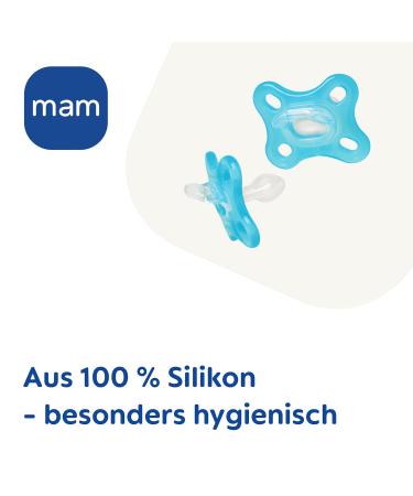 MAM Comfort Pacifiers Set of 2 | Premature & Newborn Friendly | 100% Silicone Soft Skin | 0-3 Months | Pink | International Shipping Available - Buy Online on GoSupps.com