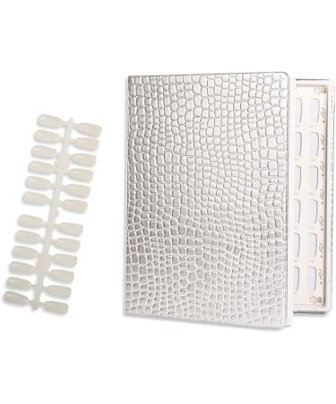 BNG Nail Display Book - 120 Color Professional Gel Polish Chart | Creamy White Leather Design | Salon Quality Nail Art Display Booklet - 120 Pcs False Nail Tips - Buy Online on GoSupps.com