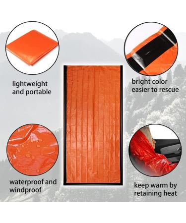 YDYJKI Emergency Survival Sleeping Bag 2 Pack - Waterproof Thermal Sack Blanket for Camping & Hiking (Green) - Buy Online on GoSupps.com