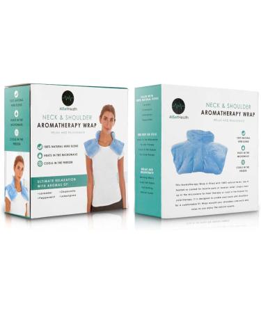 Weighted Microwavable Heating Pad for Neck and Shoulders - Hot/Cold Wrap for Deep Pressure Relief & Herbal Aromatherapy - Comfort Fit Design - 3lbs Light Blue - Buy Online on GoSupps.com