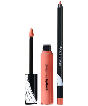 Amazon Brand - find. Effortless Look (Lip Gloss No. 1 + Liquid Lip Gloss No. 1)