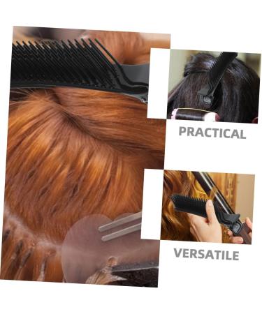FRCOLOR 6 Pieces Hairdressing Salon Clip Makeup Hairdressing Hair Clips Hairdressing Clip Flat Hair Clips Hair Styling Hair Pins Bill Clips Hair Cutting Clips Main Accessories Hairdressing Clip Shape 14.20X3.00X2.30CM black - Buy Online on GoSupps.com