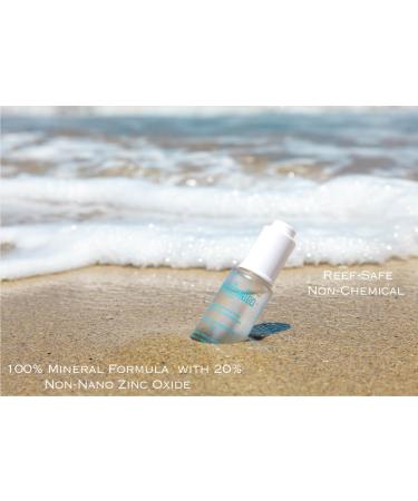 Natural Mineral SPF 50 Sunscreen Serum | Lightweight Non-Greasy Sunblock with Hyaluronic Acid Niacinamide & Vitamin C | Ideal for Sensitive Skin - Buy Online on GoSupps.com