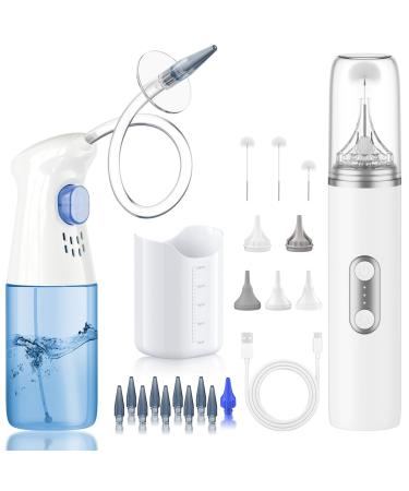 Ear Dryer - Rechargeable Ear Water Remover - Manual Ear Irrigation Flushing System White