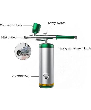 Water Oxygen Sprayer Professional Oxygen Facial Machine Portable Handheld Face Skin Moisturizing Nano Spray Airbrush for Skin Rejuvenation (Color : A) - Buy Online on GoSupps.com