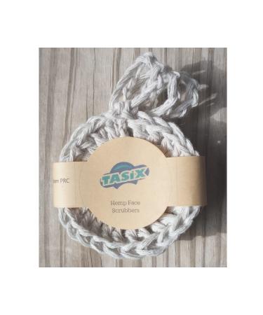 100% Hemp Face Scrubbers Set of 3 | Hand Crocheted in USA | Eco-Friendly Reusable & Compostable - Buy Online on GoSupps.com