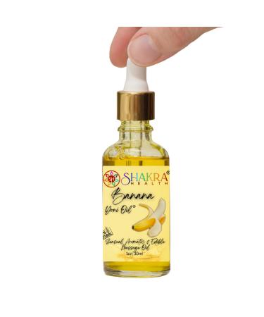 Yoni oil banana organic body massage oil.Gives moisture refreshes the smell compensates for the intimate feminine pH value hygiene the fragrance and the taste.Of course vegan
