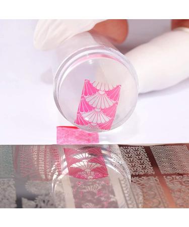 Nail Art Stamper Set - Fluorescent Silicone Nail Stamping Kit with Scraper for DIY Manicure | International Shipping - Buy Online on GoSupps.com