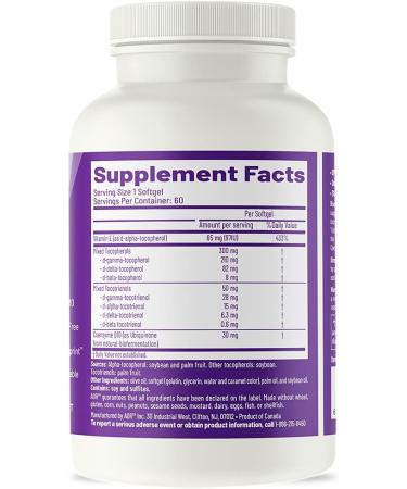 Advanced Orthomolecular Research AOR Total E 60 Softgels - Buy Online on GoSupps.com