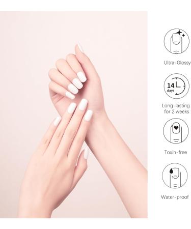 DANNI & TONI Moonlit Frost Gel Nail Polish Strips - 28 Salon-Quality Stickers for Manicure Set - Buy Online on GoSupps.com