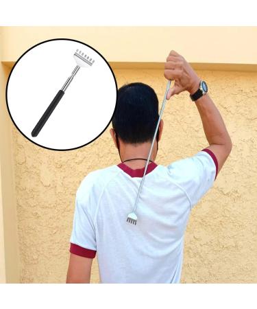 High-Quality Stainless Steel Back Scratcher | Adjustable 20-68cm | Best Black Back Scratchers for Itching Relief - Buy Online on GoSupps.com