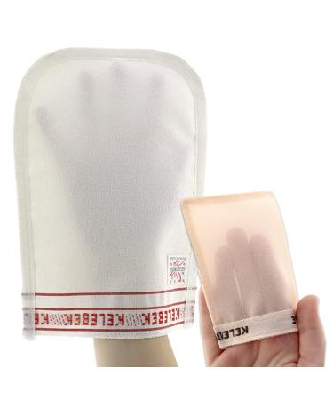Kelebek Exfoliating Glove for Body and Face - Turkish Hammam Kese - Exfoliating Mitt - Dead & Dry Skin Cleanser - Body Scrub To Have a Soft Skin - The Best Skincare Kit for Women & Men