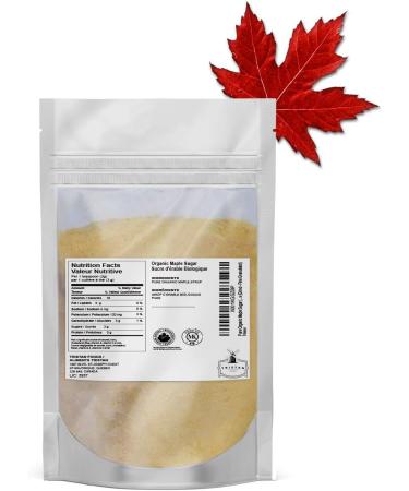 Pure Organic Maple Sugar (175gr) Canadian Made | Pure Natural Organic Tristan Foods (Grind - Fine Granulated) - Buy Online on GoSupps.com