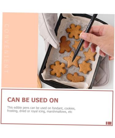 PRETYZOOM 8 Pcs Baking Pen Edible Pens Baking Tool Color Pens Bakery Coloring Markers Food Pens Edible Plastic - Buy Online on GoSupps.com