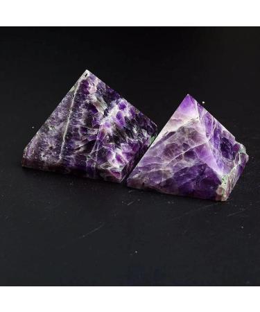 55mm Natural Pyramid Dream Amethyst Pyramid Quartz Crystal for Home Decoration 1pc Room Decoration Stone Mineral Specimen - Buy Online on GoSupps.com
