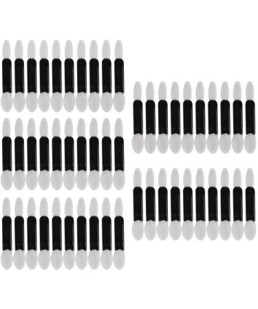 Disposable Double Ended Sponge Eye Shadow Applicators (50pcs/pack Black) - High Grade Sponge Precision Application - Buy Online on GoSupps.com