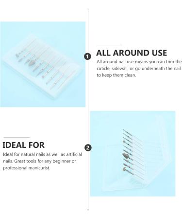 minkissy 2 Sets Nail Polish Tool Manicure Tools Kit De Manicura Power Tools Nail Drill Bits Manicure Pedicure Tools Nail File Head Nail Drill Accessories Nail Art Tools Manicure File Head - Buy Online on GoSupps.com