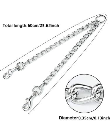 Metal Double Dog Leash | Durable 60cm High-Performance Steel Chain for 2 Dogs - Perfect Hundeleine Doubleleine for International Shipping - Buy Online on GoSupps.com