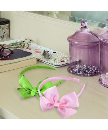SIQUK 16 Pieces Bow Headband Set for Girls - Grosgrain Ribbon Headbands in 16 Colors with Bonus Storage Bag - Buy Online on GoSupps.com