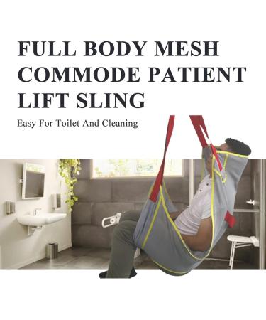 Toileting Patient Lift Sling Transfer Belt Full Body Patient Lift Sling with Four Point Support Full Body Sling for Transfer from Bed to Wheelchair Recliner Maximum Load Bearing 510 LbsV M - Buy Online on GoSupps.com