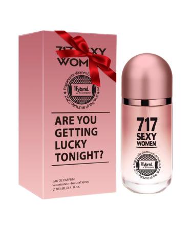 Hybrid & Company 717 Sexy Women Fragrance for Women Eau De Parfum Natural Spray Sweet Scent 3.4 Fl Oz 717 SEXY WOMEN 3.4 Fl Oz (Pack of 1)