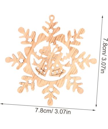 COHEALI 1 set Decorative Graffiti Themed Design Suspending Pendants Chip Pendant Painting Christmas Beige 7.80X7.80X0.20CM - Buy Online on GoSupps.com