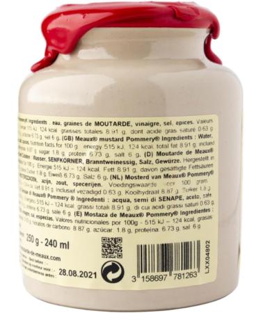 Pommery Mustard Trio with Wholegrain Honey and Green Peppercorn Mustard 250g x 3 - Buy Online on GoSupps.com
