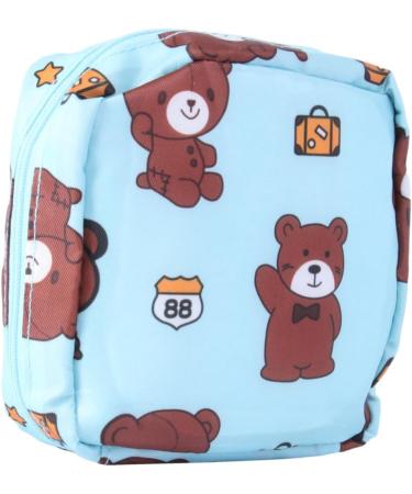 Amosfun 3-Pc Cotton Coin Wallet for Women | Outdoor Organizer for Bandages & Toiletries | Cute Brown Bear Design - Buy Online on GoSupps.com
